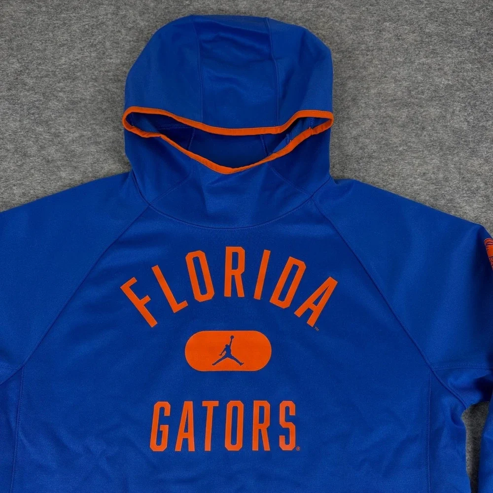 Nike Air Jordan Florida Gators Basketball Hoodie Sweatshirt Blue Mens Small S
